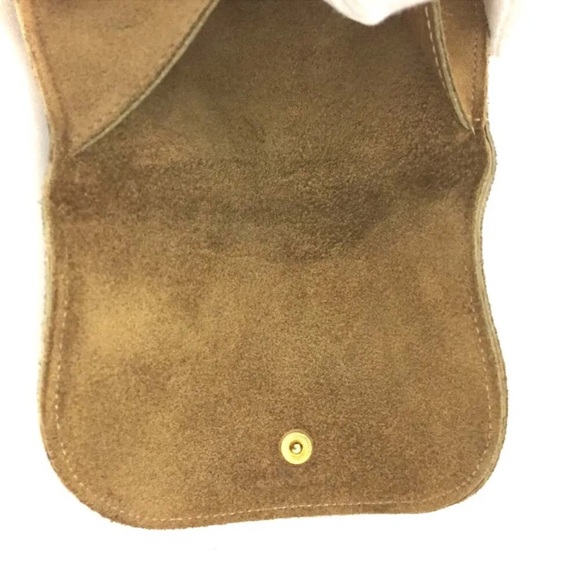 LOEWE Anagram Suede Leather Coin Case - Picture 7 of 8